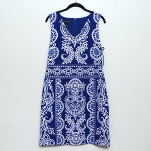 INC International Concepts Blue Lace Dress Size L